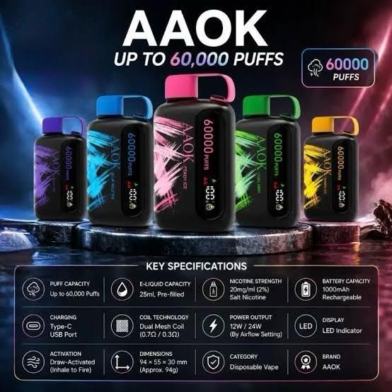 AAOK 60k Puffs Disposable Vape