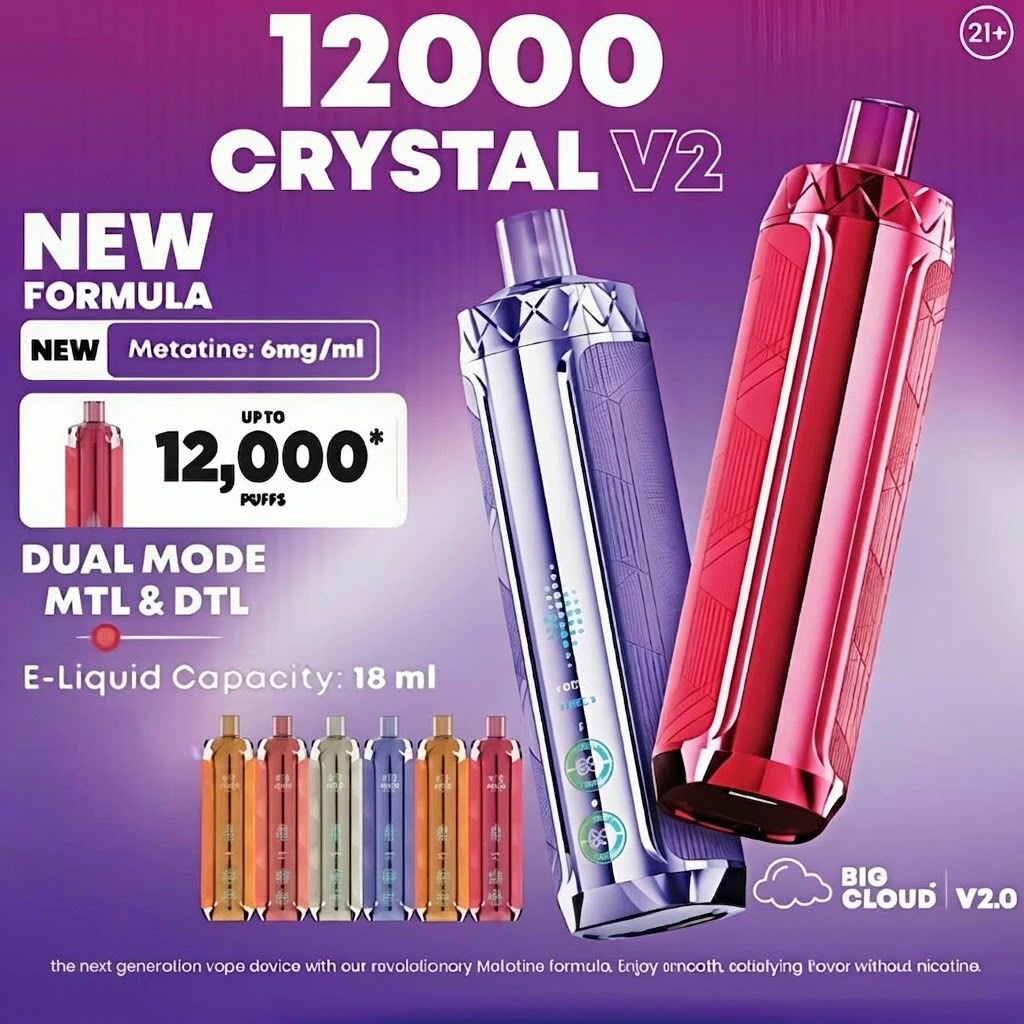 Al Fakher Crown Bar 12K Crystal V2 Disposable Vape 12000 Puffs