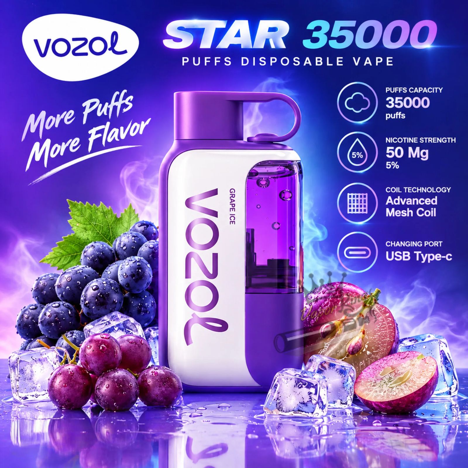 Vozol Star 35000 Puffs Disposable Vape 50mg